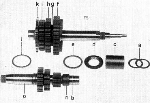 zusammengebaute Hauptwelle
